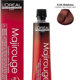 Vopsea permanenta l'oreal professionnel majirouge rubilane ionene g incell nr. 5,56