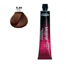 Vopsea permanenta l'oreal professionnel majirel ionene g incell nr. 6,34 blond inchis auriu aramiu