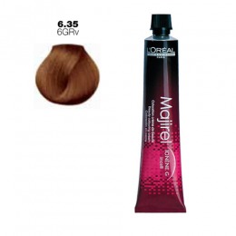 Vopsea permanenta l'oreal professionnel majirel ionene g incell nr. 6,35 blond inchis auriu acaju