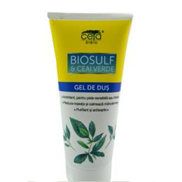 Gel de dus biosulf si ceai verde ceta, 200ml