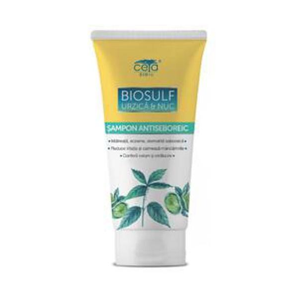 Sampon Biosulf, Urzica si Nuc Ceta, 200ml