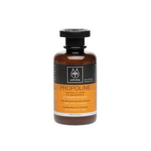 Sampon PROPOLINE pentru stralucire si revitalizare cu Miere, Apivita, 250 ml 250