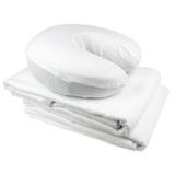 Husa Bumbac pentru Masa de Masaj - Beautyfor Cotton Cover for the Massage Table, alb, 186 x 70cm