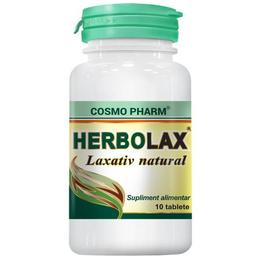 Herbolax laxativ natural cosmo pharm, 10 tablete