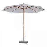 Umbrela de soare pentru terasa, Alb, 3m 