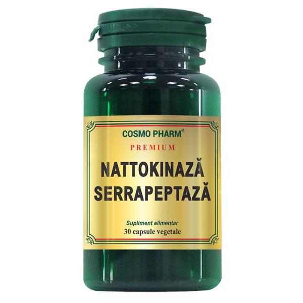 Nattokinaza Serrapeptaza Cosmo Pharm Premium, 30 capsule