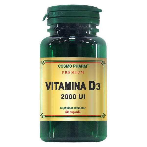Vitamina d3 2000 ui cosmo pharm premium, 60 capsule