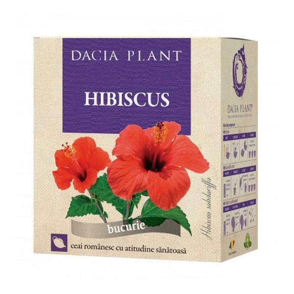 Ceai Hibiscus Dacia Plant, 50g