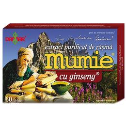 Extract purificat de rasina mumie cu ginseng damar general, 60 tablete