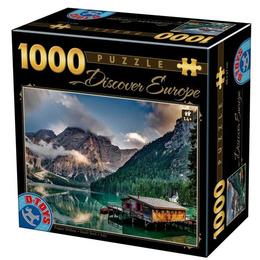 Puzzle 1000 Discover Europe: Pragser Wildsee. South Tyrol - Italy