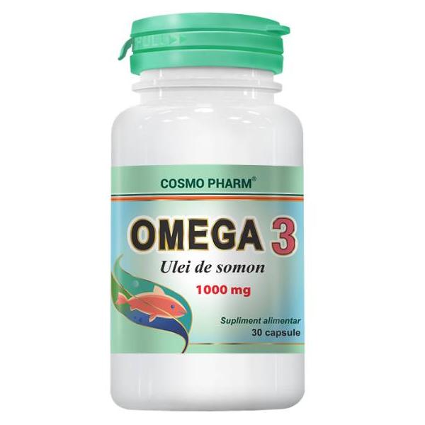 Omega 3 Ulei de Somon 1000mg Cosmo Pharm, 30 capsule