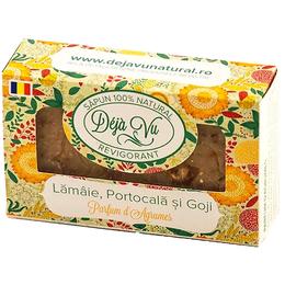 Sapun natural cu lamaie, portocala si goji deja vu, 90g