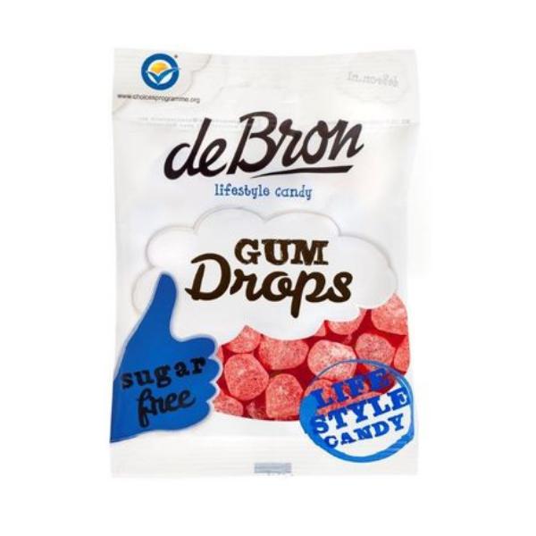 Jeleuri Gumate fara Zahar cu Aroma de Zmeura Gum Drops Debron, 100g