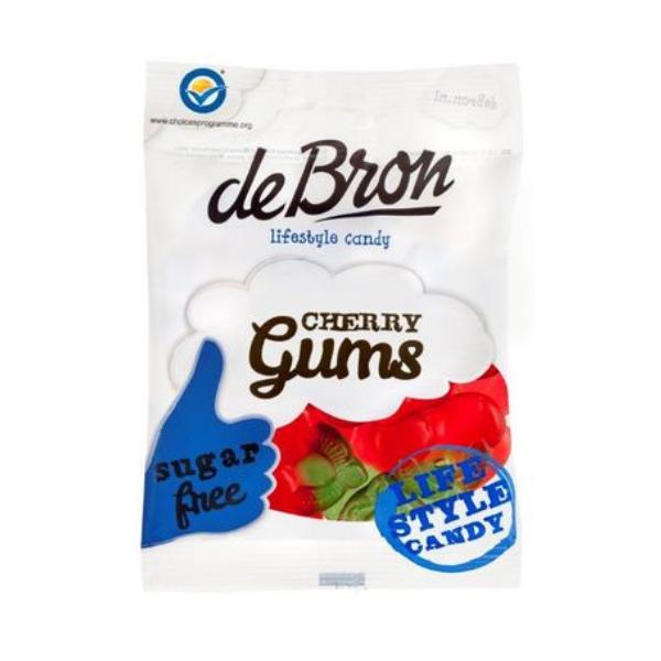 Jeleuri Gumate fara Zahar cu Aroma de Cirese Cherry Gums Debron, 90g