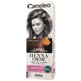 Crema Coloranta pentru Par pe Baza de Henna Cameleo Delia Cosmetics, nuanta 4.4 Spicy Brown, 75g
