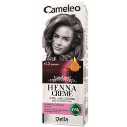 Crema Coloranta pentru Par pe Baza de Henna Cameleo Delia Cosmetics, nuanta 6.2 Burgundy, 75g