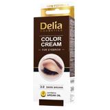 Vopsea pentru Sprancene cu Ulei de Argan Delia Cosmetics, nuanta 3.0 Maro Inchis, 15ml