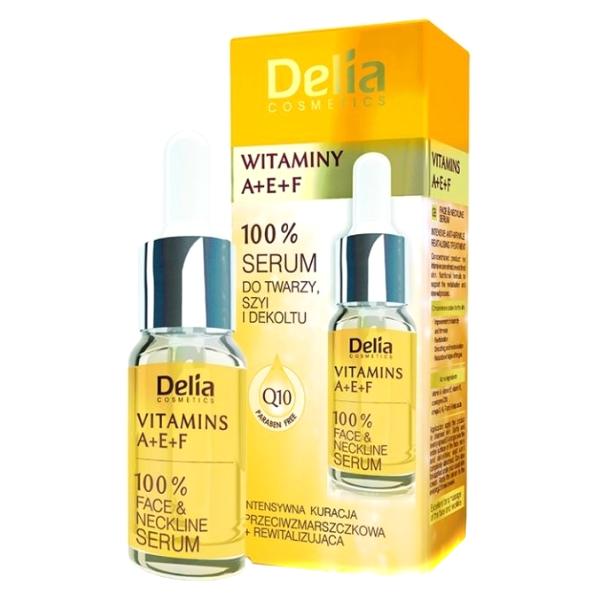 Ser cu Vitaminele A+E+F pentru Fata si Decolteu Delia Cosmetics, 10ml Delia Cosmetics Ingrijirea fetei