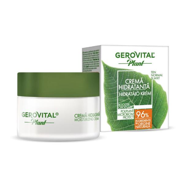 Crema Hidratanta – Gerovital Plant Microbiom Protect Moisturizing Cream, 50ml esteto.ro Creme de zi