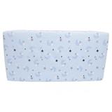Cearceaf din bumbac cu elastic Blue Moon Dark 120x60 cm