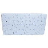 Cearceaf din bumbac cu elastic Blue Moon Dark 120x60 cm