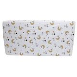 Cearceaf din bumbac cu elastic Cream Moon White 120x60 cm