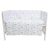 Lenjerie patut cu 5 piese Blue and Grey Stars white