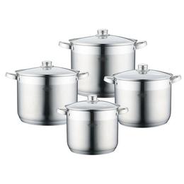 Set 4 oale inox cu capac sticla, Peterhof PH-15842, 7L, 9L, 10.8L 12.5L