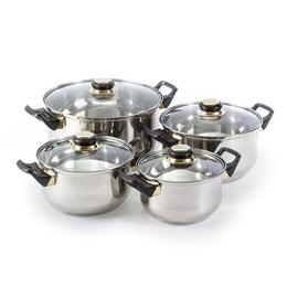 Set De Oale inox 8 Piese, capace sticla, Domotti