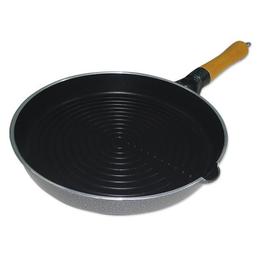 Tigaie grill ZILAN ZLN-4061, maner lemn, diametru 28 cm, teflon