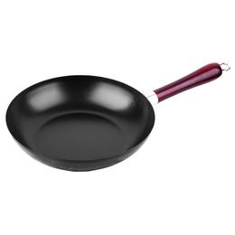 Tigaie din otel carbon, maner lemn, 24 cm, Dekassa DK-3651