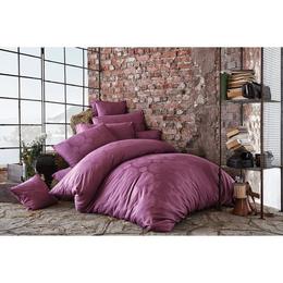 Lenjerie de pat dublu Issimo Home Medusa mov, 100% bumbac jacquard, 6 piese