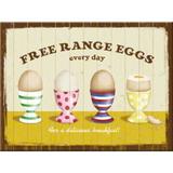 Magnet frigider - Free Range Eggs - ArtGarage