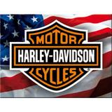 Magnet frigider - Harley Davidson USA Logo - ArtGarage