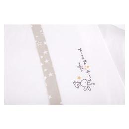 Lenjerie patut brodata cu 3 piese 120x60cm Little Dreamer Stars EU
