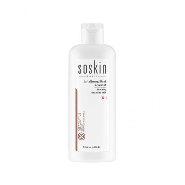 Soothing cleansing milk dry & sensitive skin Soskin 250ml imagine
