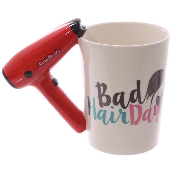 Cana ceramica coafura beauty fashion personalizata cu foehn rosu mug 210 