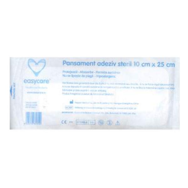 Pansament Adeziv Steril Easy Care, 10cm x 25cm