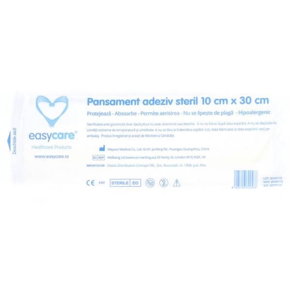 Pansament Adeziv Steril Easy Care, 10cm x 30cm