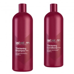 Pachet pentru Volum Label.m Thickening - Sampon si Balsam 1000 ml