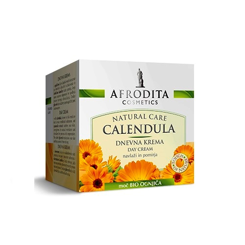 Crema de Zi cu extract de Galbenele – Cosmetica Afrodita Natural Care Calendula day Cream, 50 ml Afrodita