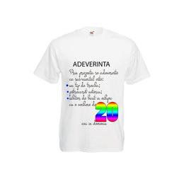 Tricou personalizat imprimeu mesaj aniversar S - Cadouri Optime