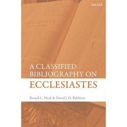 Classified Bibliography on Ecclesiastes - David J H Beldman, editura Oni Press