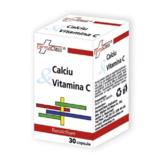 Calciu & Vitamina C Farma Class, 30 capsule