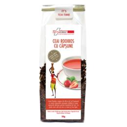Ceai rooibos capsune farma class, 50g