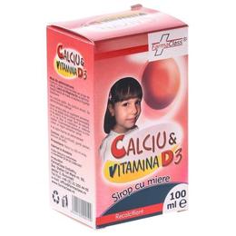 Sirop calciu si vitamina d3 farma class, 100 ml