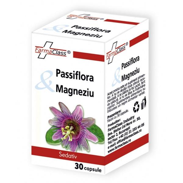 Passiflora si Magneziu Farma Class, 30 capsule