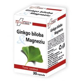 Ginkgo biloba si magneziu farma class, 30 capsule