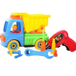 Camion basculanta MalPlay cu bormasina burghiuri si accesorii