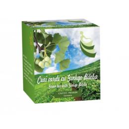 Ceai verde cu ginkgo biloba bis-nis, 2g/20 doze
